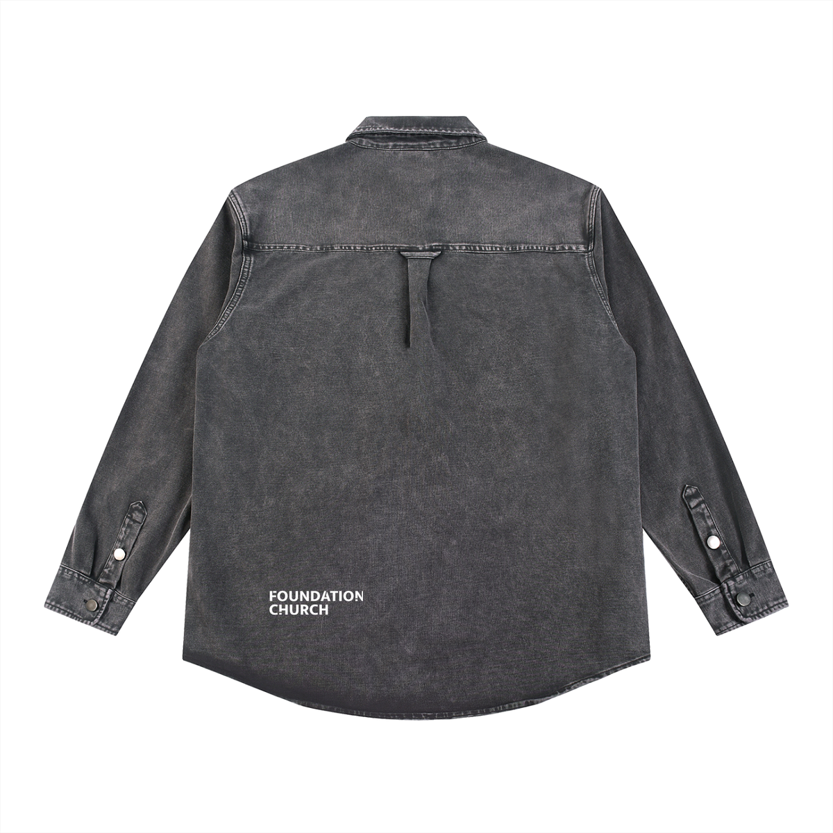 Built Different Gray Button-down