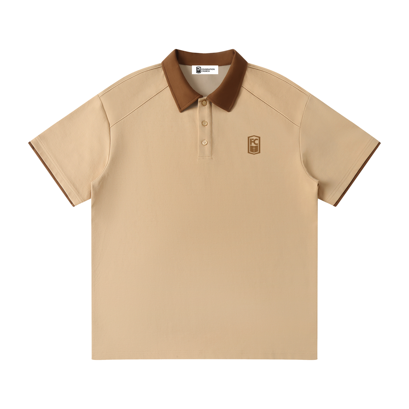 FC Contrast Collar Raglan Polo