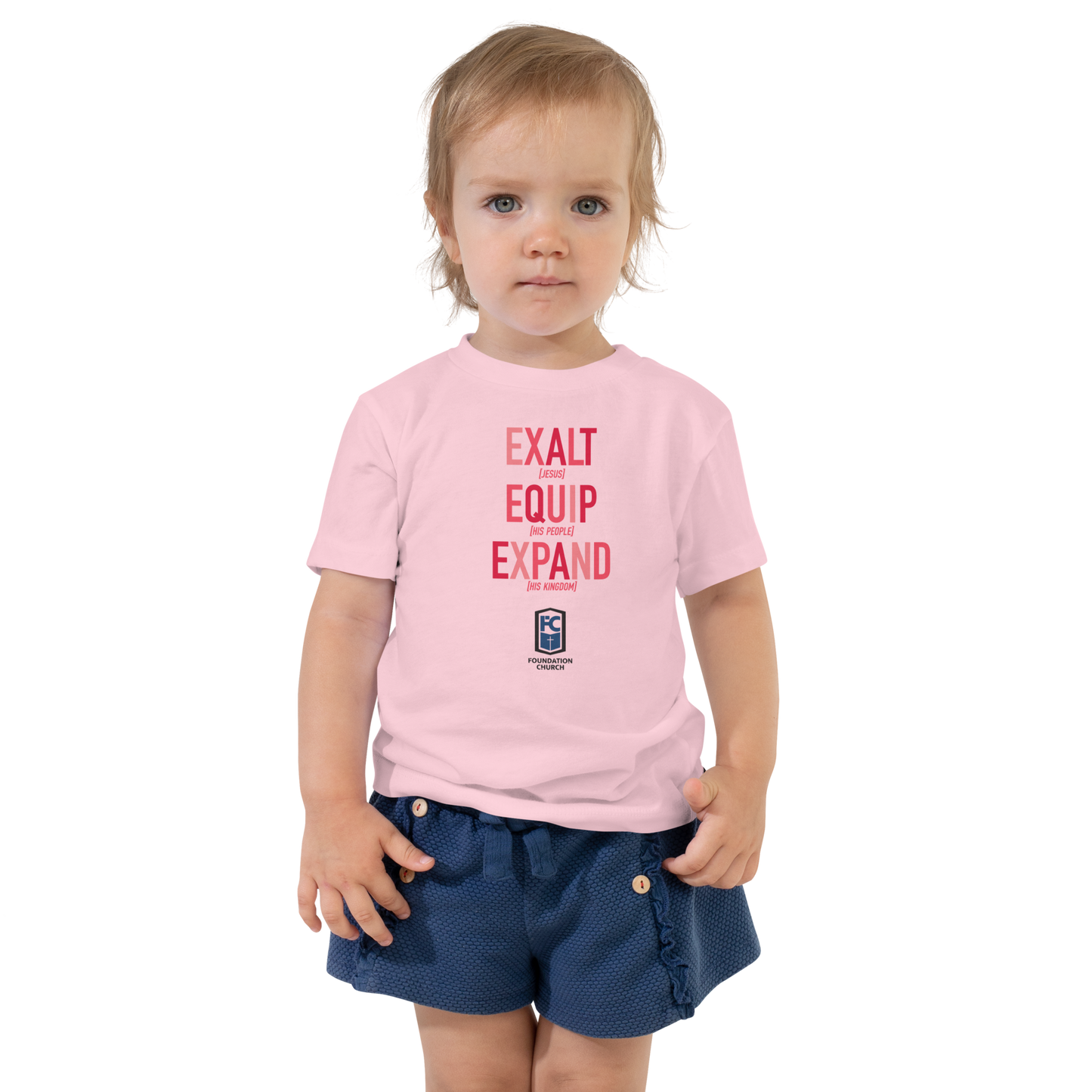 Toddler Missions Tee in Reds - Light
