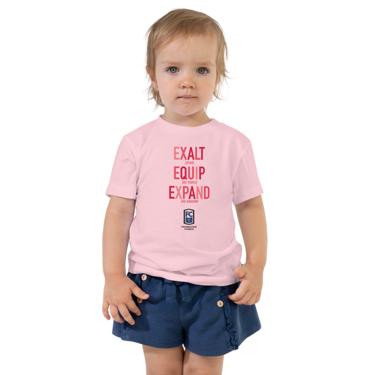 Toddler Missions Tee in Reds - Light