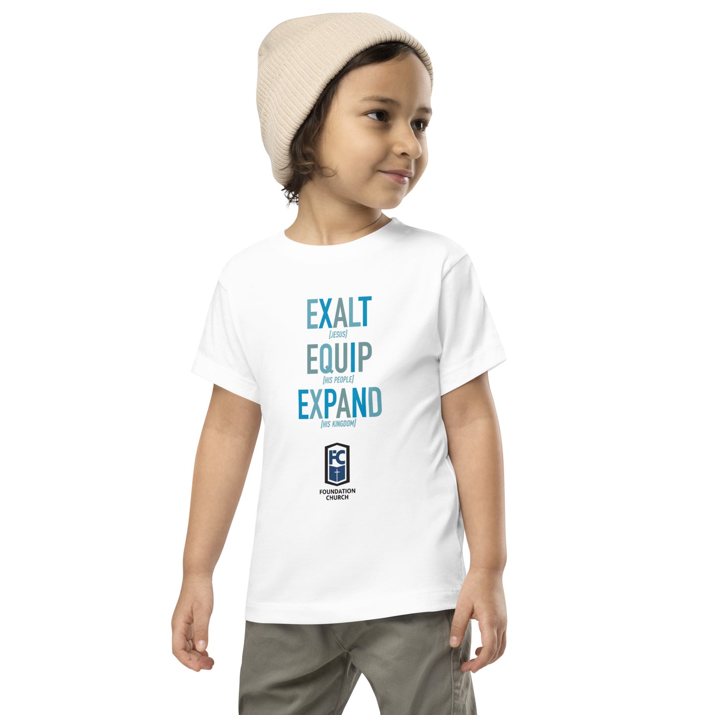 Toddler Mission Tee in Blues - Light