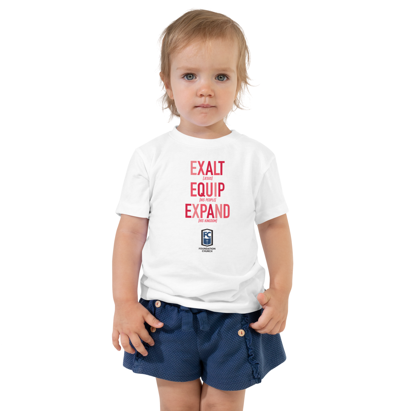 Toddler Missions Tee in Reds - Light