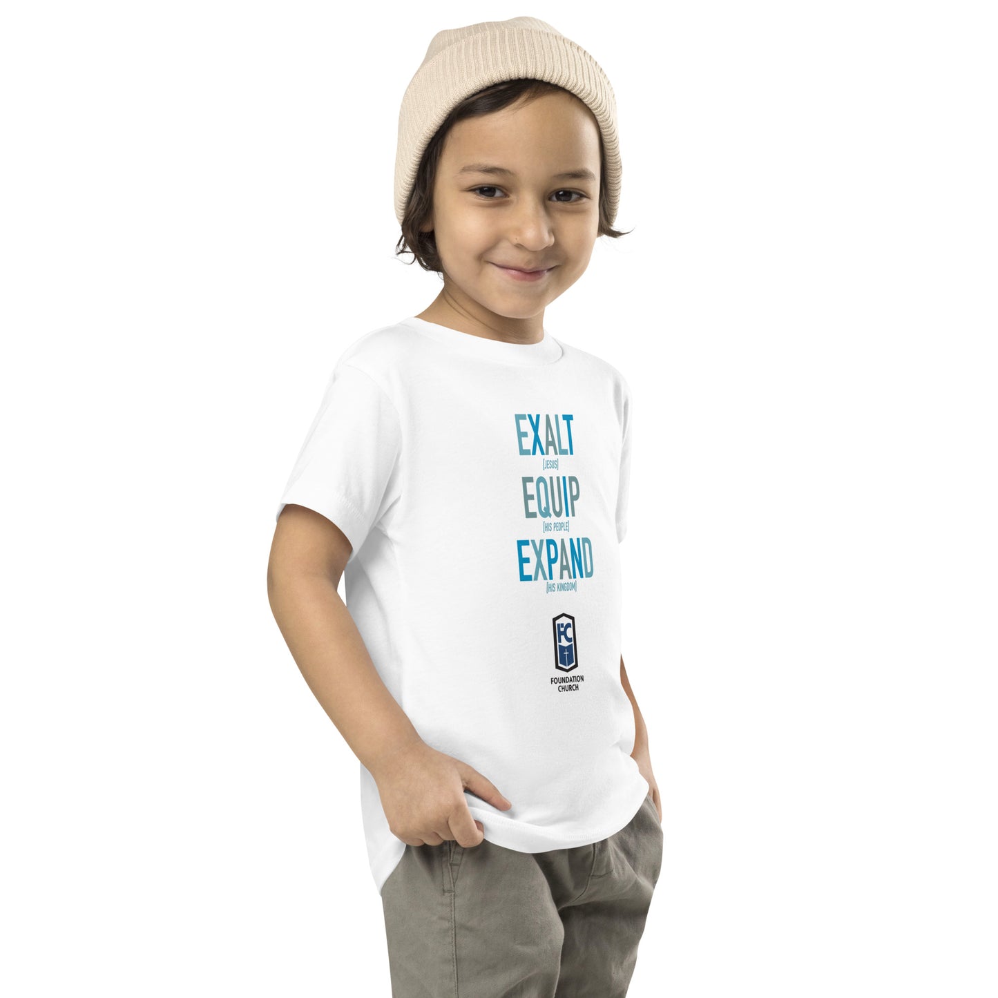 Toddler Mission Tee in Blues - Light