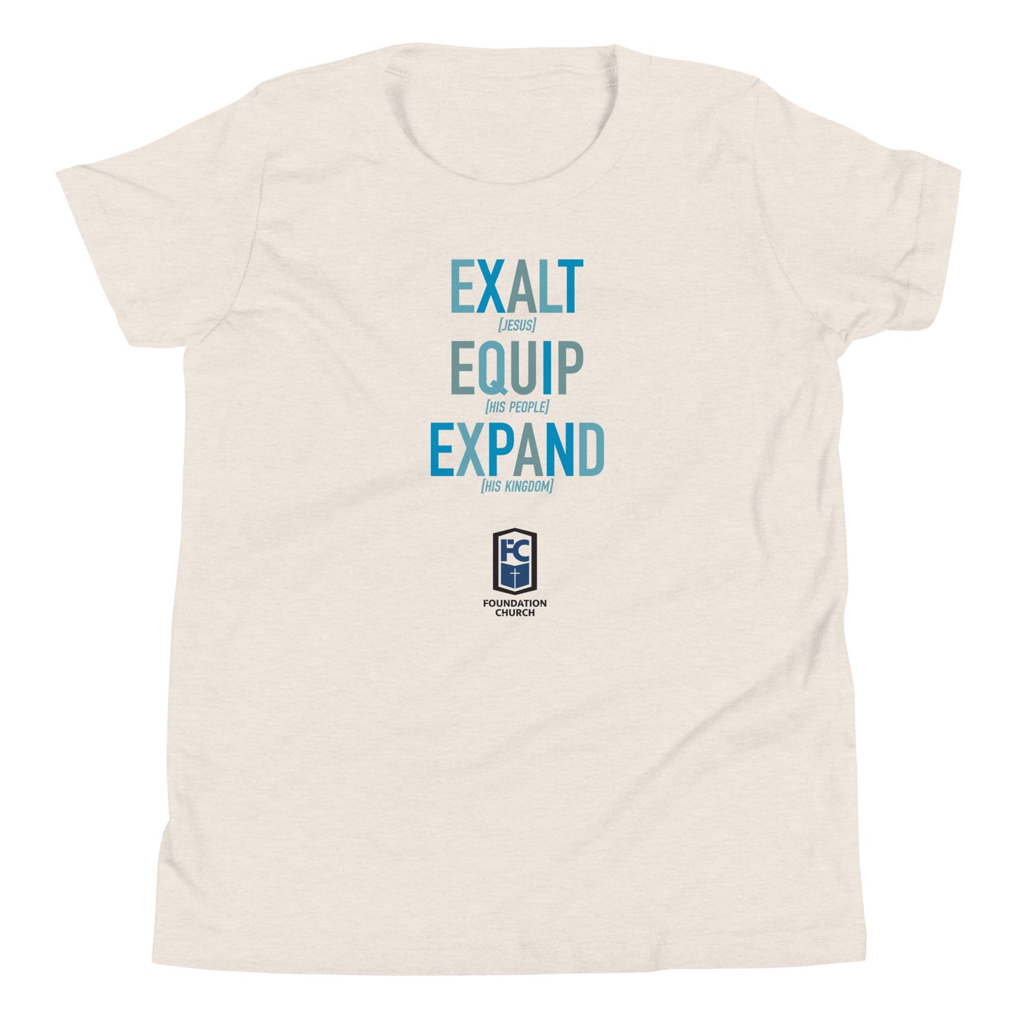 Youth Mission in Blues Tee - Light