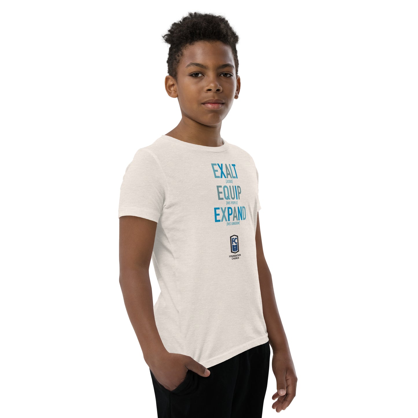 Youth Mission in Blues Tee - Light