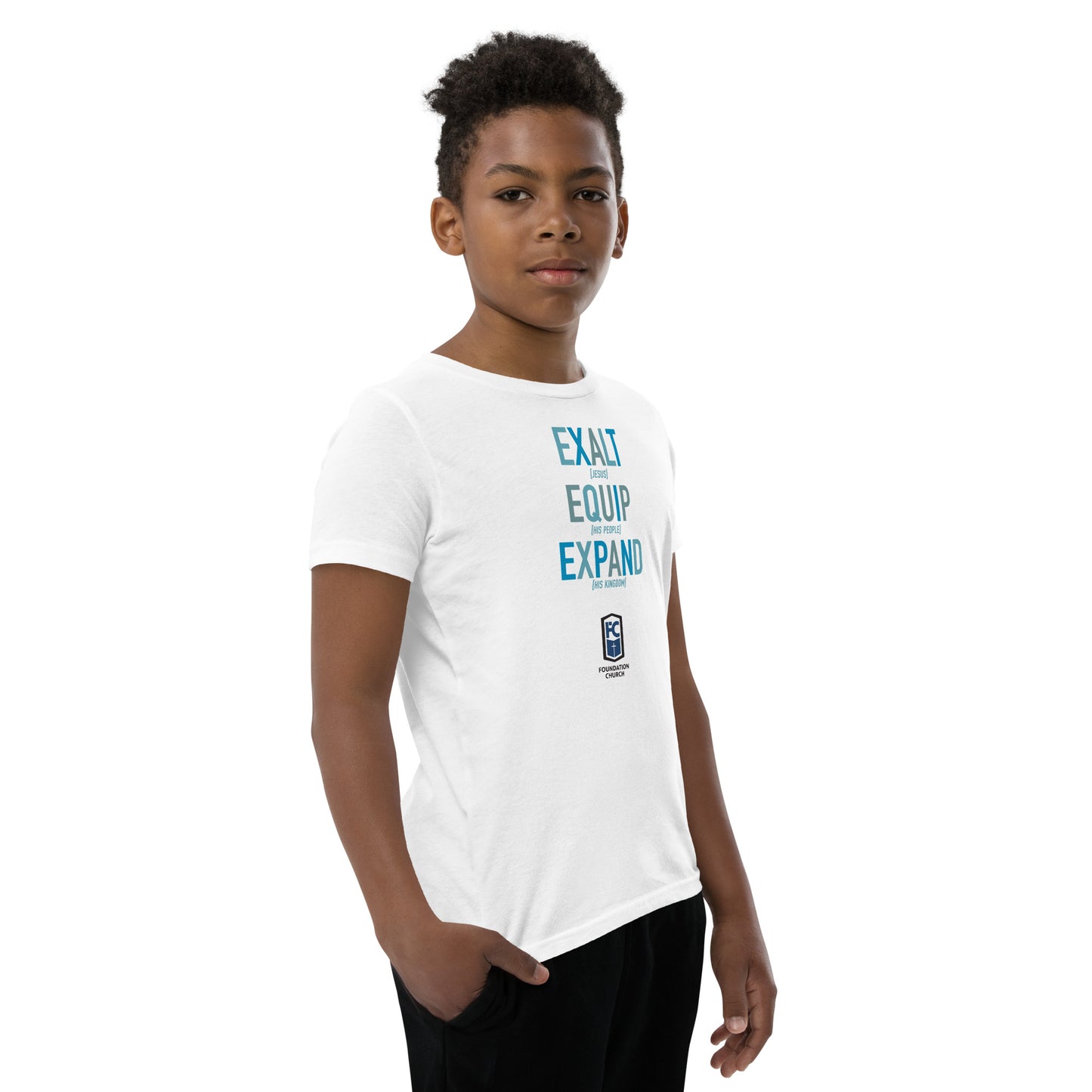 Youth Mission in Blues Tee - Light