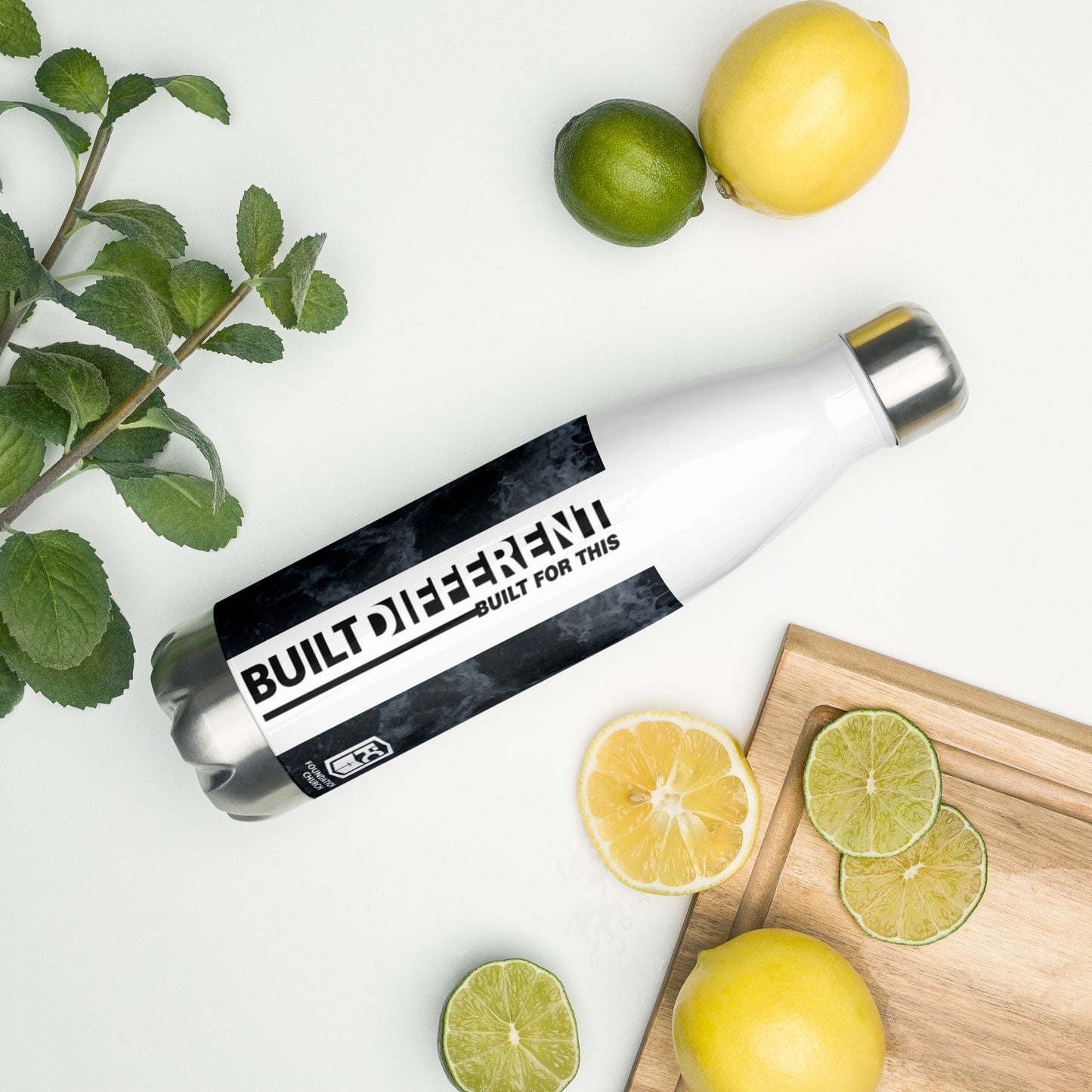'Built For This' Stainless Steel Water Bottle