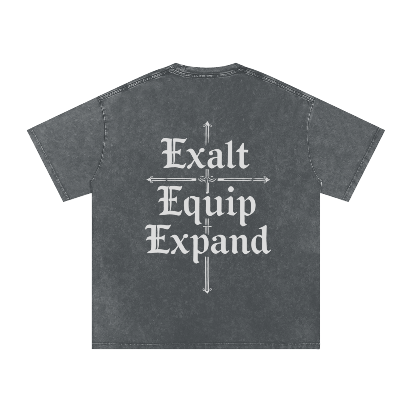 Snow Washed Oversized Tee in Pirate Gray