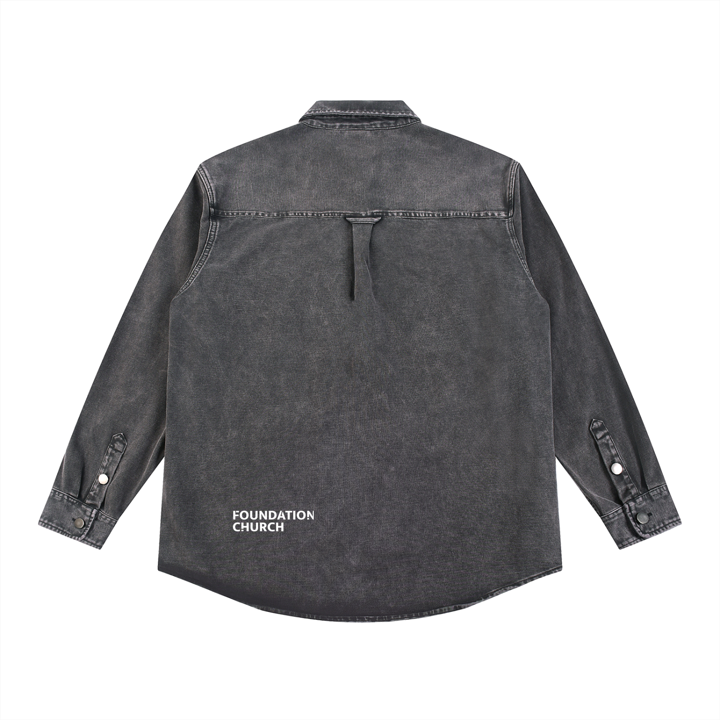 Built Different Gray Button-down