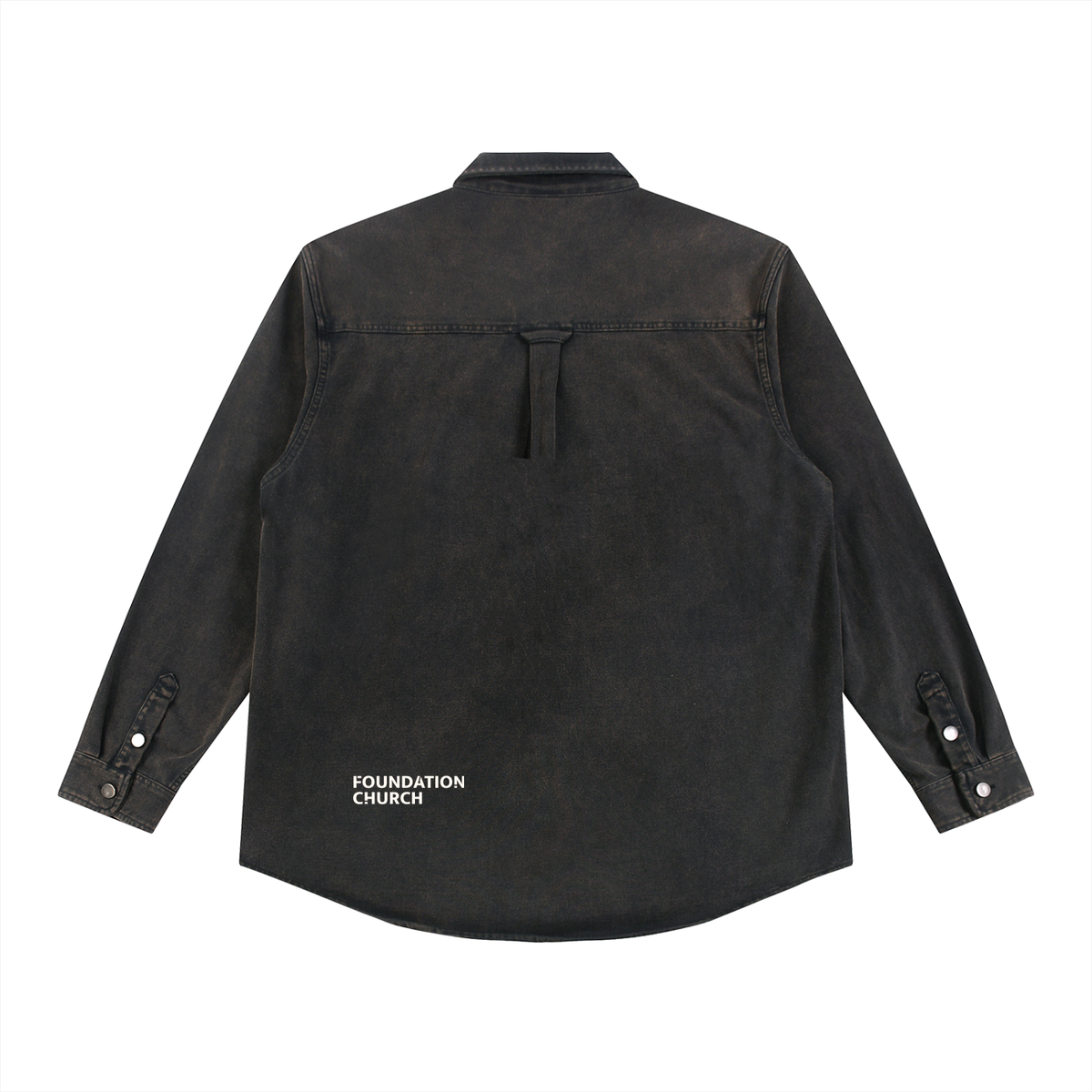 Built Different Black Button-down