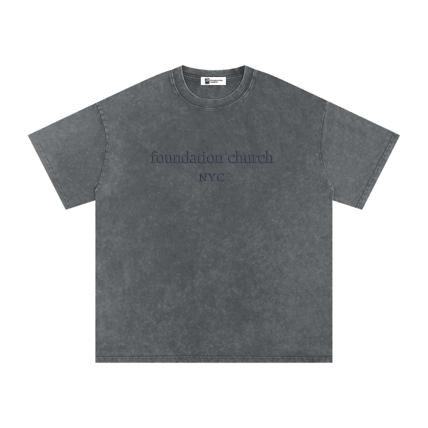 Snow Washed Oversized Tee in Pirate Gray
