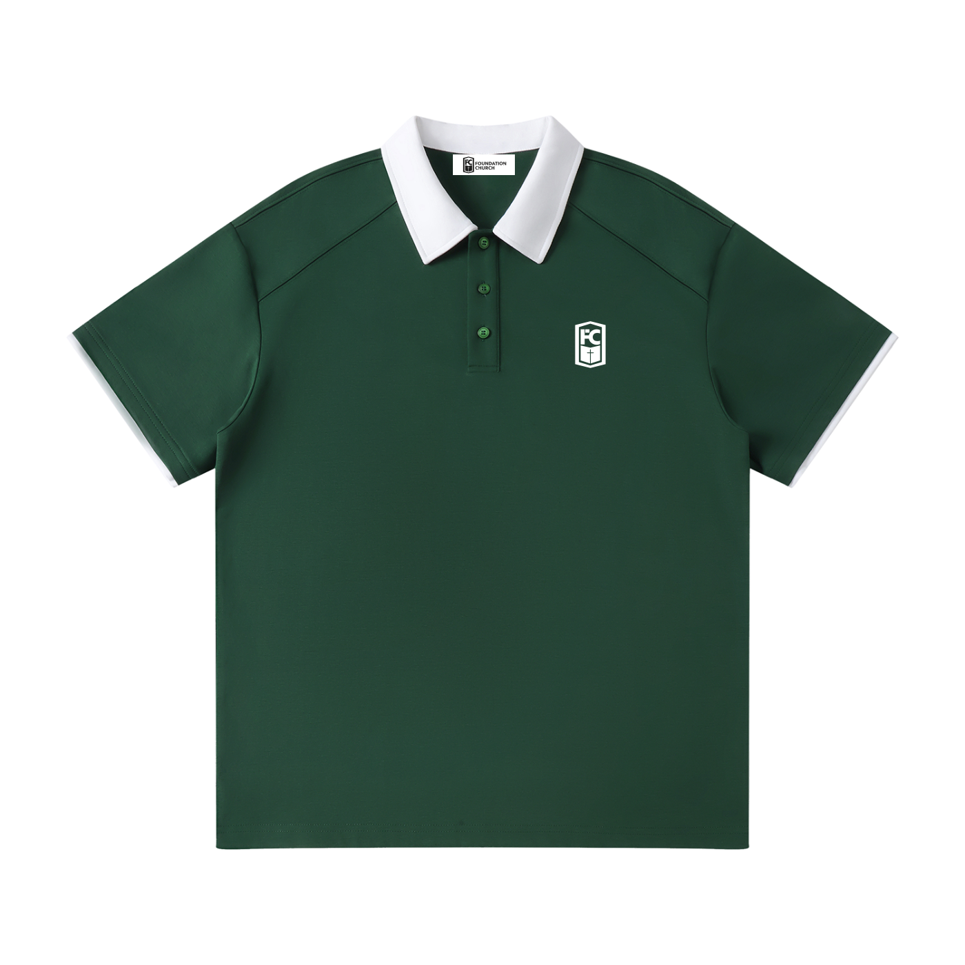 FC Contrast Collar Raglan Polo