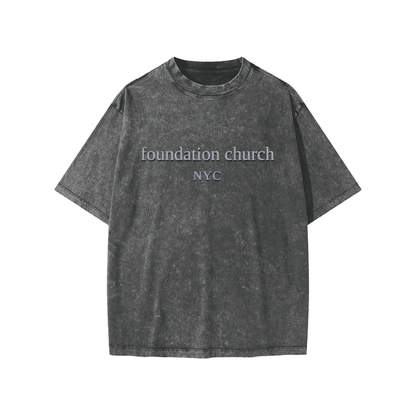 Kid's Oversized Snow Washed Tee