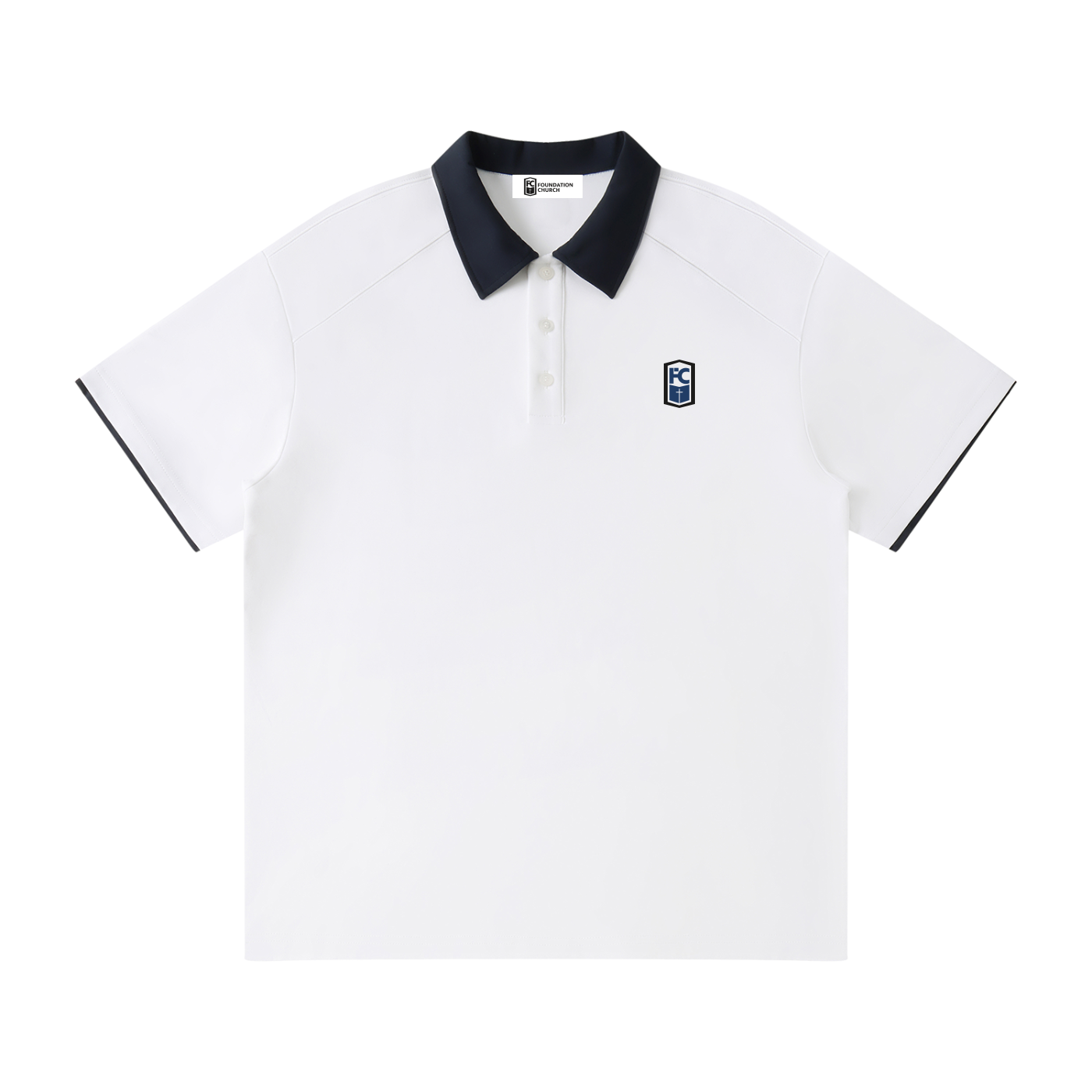FC Contrast Collar Raglan Polo