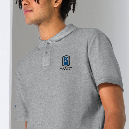 Grey FC Chest & Mission Sleeve Pique Polo